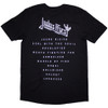 Judas Priest 'Angel Of Retribution Tracklist' (Black) T-Shirt BACK