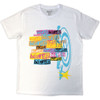 Blink-182 'Multi Stacked Logo' (White) T-Shirt