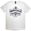 Motorhead '50 Years Ace Wings Emblem' (White) T-Shirt