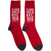 Blondie 'Made In NYC '74' (Red) Socks (One Size = UK 7-11)