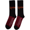 Queen 'Logo & Stripes' (Black) Socks (One Size = UK 7-11) BACK