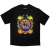 Fleetwood Mac 'Circle Floral Logo' (Black) Oversized Boxy T-Shirt - Limited Edition