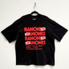 Ramones 'Concert' (Black) Oversized Boxy T-Shirt - Limited Edition on a hanger