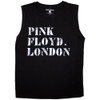 Pink Floyd 'Stencil Logo' (Black) Tank Vest