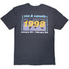 Oasis '1998 World Tour - USA/Canada' (Blue) T-Shirt BACK