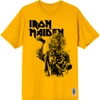 Iron Maiden 'Est. 1975 Eddie Axe Graphic' (Yellow) T-Shirt