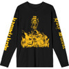 Iron Maiden 'Holy Smoke Isolated Yellow' (Black) Long Sleeve Shirt