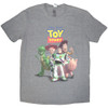 Disney Toy Story 'Characters Distressed' (Grey) T-Shirt