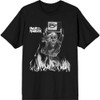 Iron Maiden 'Est. 1975 Holy Smoke Flames Crop' (Black) T-Shirt