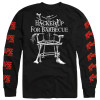 Mortician 'Hacked Up for Barbecue' (Black) Long Sleeve Shirt BACK