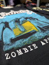 Mortician 'Zombie Apocalypse' (Black) Long Sleeve Shirt front print detail close up