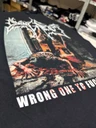 Dying Fetus 'Wrong One To Fuck With' (Black) T-Shirt print detail close up 2