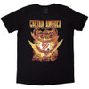 Captain America 'Brave New World Explosion' (Black) T-Shirt