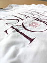 Sleep Token 'Flamingo Circle' (White) T-Shirt close up detail of the front print