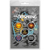 The Offspring 'Skeleton Molotov' Button Badge Pack