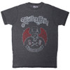 Motley Crue 'Skull Wings' (Dye Wash) Eco T-Shirt