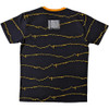 Slipknot 'The End, So Far Tribal-S & Barcode' (Black & Yellow) Eco Ringer T-Shirt BACK