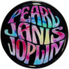 Janis Joplin 'Pearl Emblem Colour' Pin Badge
