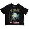 Def Leppard 'Tokyo' (Black) Womens Eco Crop Top