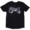 Ghost 'Metal Logo & Purple Grucifix' (Black) T-Shirt - Eye Drop Select