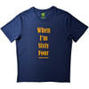 The Beatles 'When I'm Sixty Four' (Blue) T-Shirt