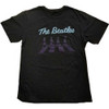 The Beatles 'Crossing Silhouettes' (Black) Hi-Build T-Shirt