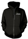 Venom 'In League With Satan' (Black) Zip Up Hoodie Front