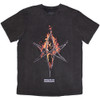 Bring Me The Horizon 'Flame Hex & Text Logo' (Grey) T-Shirt