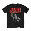 Jimi Hendrix 'Block Logo' (Black)  T-Shirt