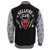 Stranger Things 'Hellfire Club' (Black) Varsity Jacket Back