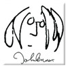 The Beatles 'John Lennon - Self Portrait Black On White' Fridge Magnet