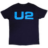 U2 'Logo E+I 2018 Tour Dates' (Navy) T-Shirt