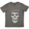 Misfits 'Logo & Fiend' (Charcoal) T-Shirt