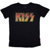 KISS 'Vintage Classic Logo' (Black) Womens Fitted T-Shirt
