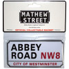 Rock Off 'Abbey Road NW London Sign Embossed' Fridge Magnet