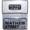 Rock Off 'Mathew Street Liverpool Sign Embossed' Fridge Magnet