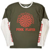 Pink Floyd 'Shine On' (Green & White) Layered Long Sleeve Shirt