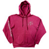 Led Zeppelin'Symbols' (Red) Zip Up Hoodie