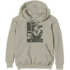 John Lennon 'Peace Fingers US Flag' (Sand) Pull Over Hoodie