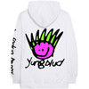 Yungblud 'Face' (White) Pull Over Hoodie Back