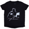 John Lennon 'People for Peace' (Black) Womens Fitted T-Shirt
