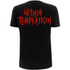 Within Temptation 'Purge Outline (Red Face)' (Black) Womens Fitted T-Shirt BACK
