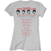 The Beatles 'Candlestick Park' (Grey) Womens Fitted T-Shirt BACK
