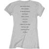 The Beatles 'Budokan Set List' (Grey) Womens Fitted T-Shirt BACK