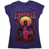 Jimi Hendrix 'Karl Ferris Wheel' (Purple) Womens Fitted T-Shirt