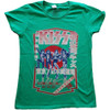 KISS 'Destroyer Tour '78' (Green) Womens Fitted T-Shirt
