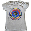 Grateful Dead 'Bertha Circle Vintage Wash' (Grey) Womens Fitted T-Shirt