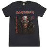 Iron Maiden 'Senjutsu Back Cover Vertical Logo' (Navy Blue) T-Shirt