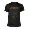 Venom 'At War With Satan Gold' (Black) T-Shirt Front