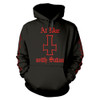 Venom 'At War With Satan Red' (Black) Pull Over Hoodie Front